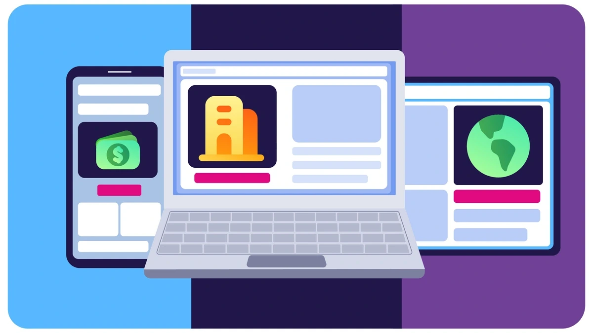 Computer, laptop, and phone visual